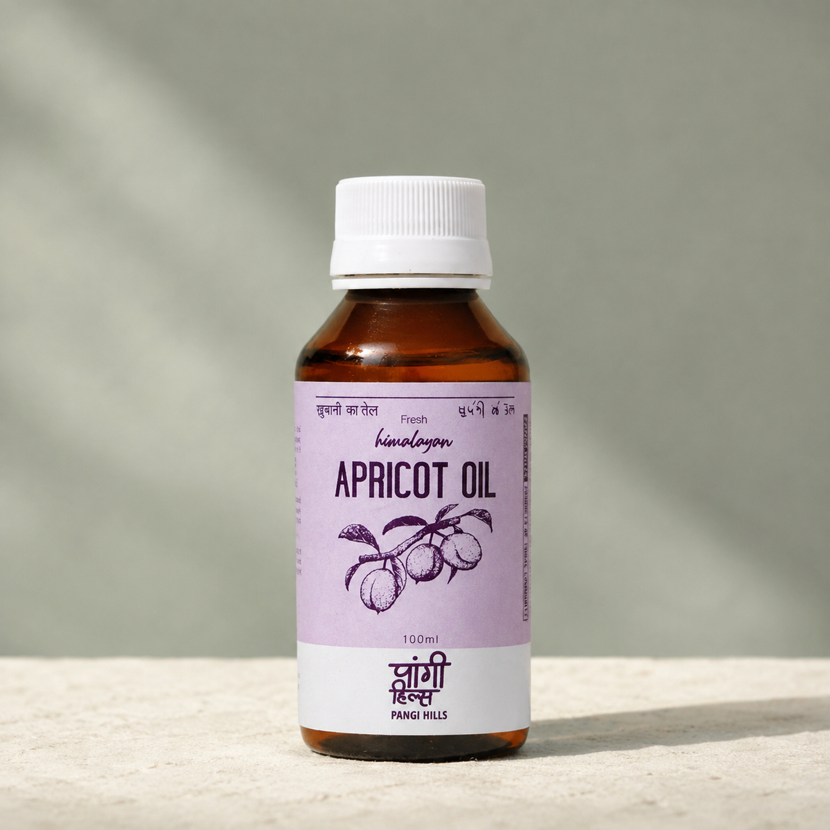 Pangi Hills Apricot Oil 100ml front view