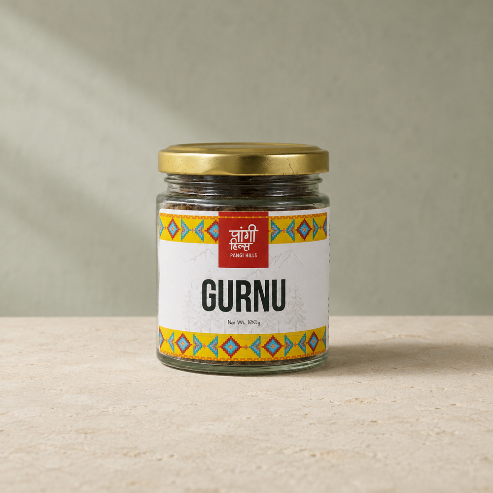 Pangi Hills Gurnu Herbal Tea 100gm front view