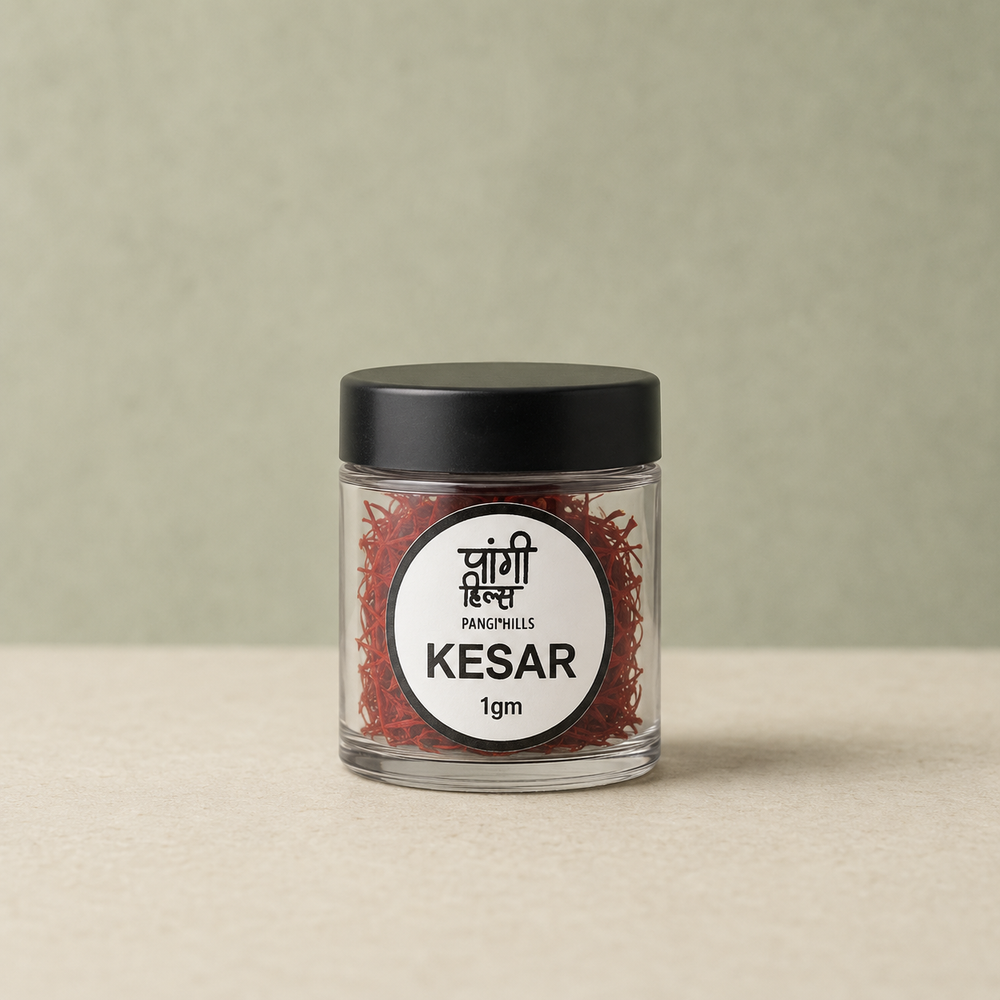 Pangi Hills Kesar Saffron 1gm front view