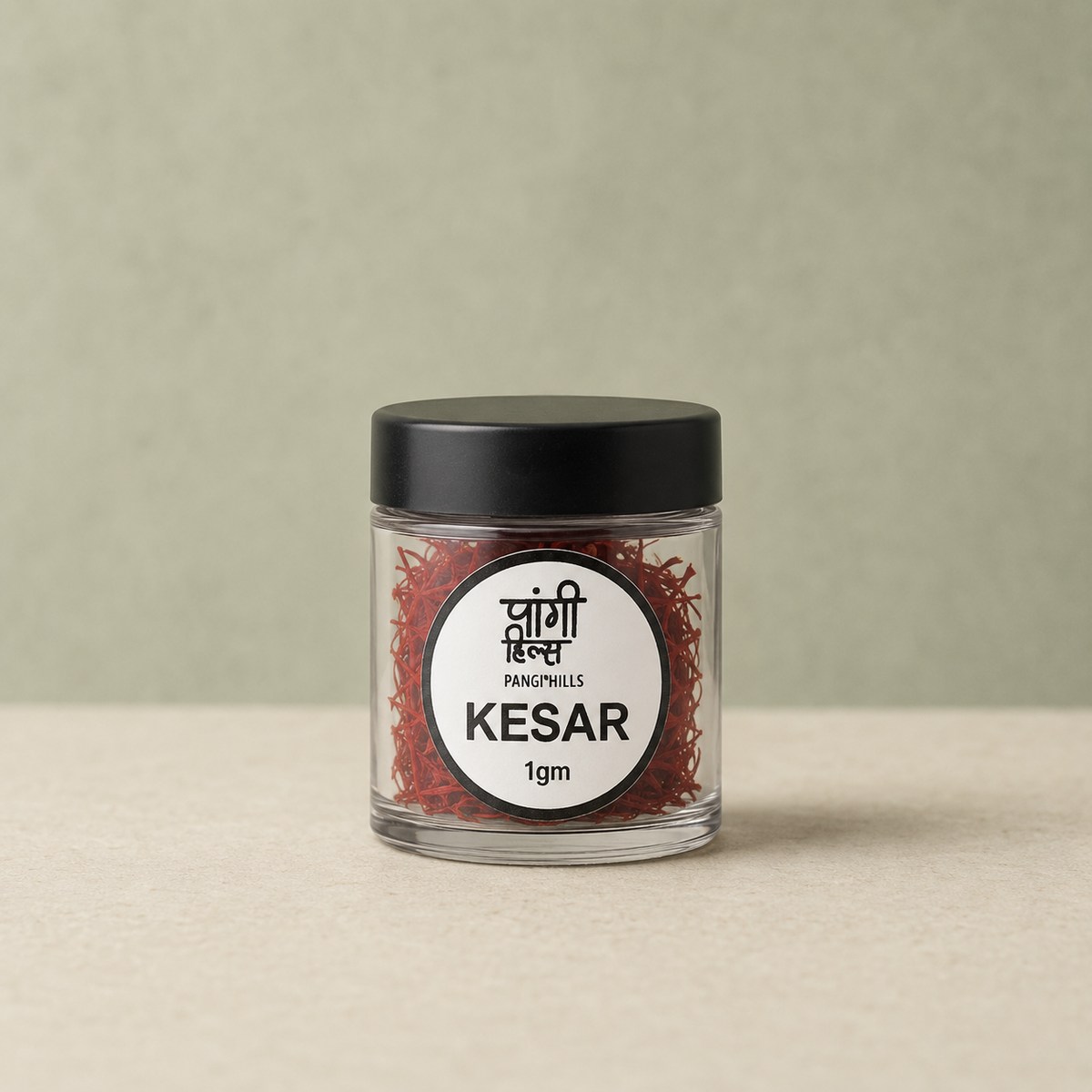 Pangi Hills Kesar Saffron 1gm front view