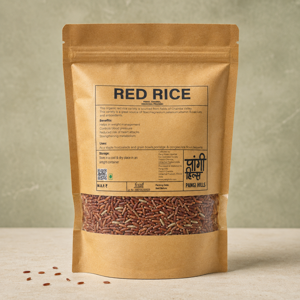 Pangi Hills Red Rice 1kg front view
