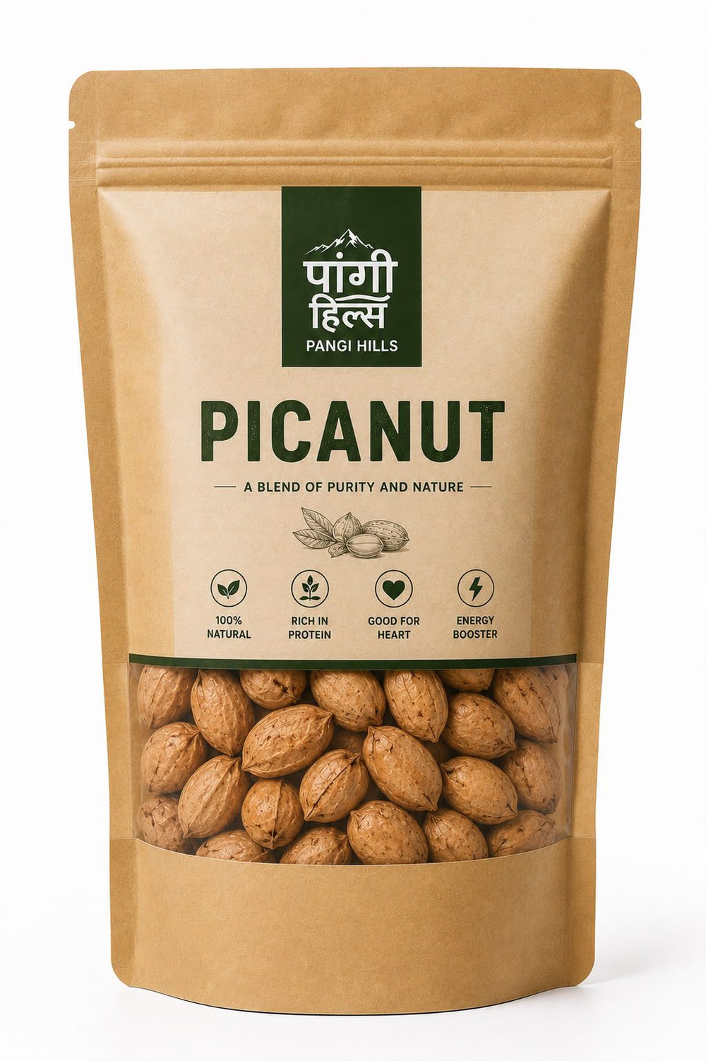Pangi Hills Pecan Nut - 1kg product photograph