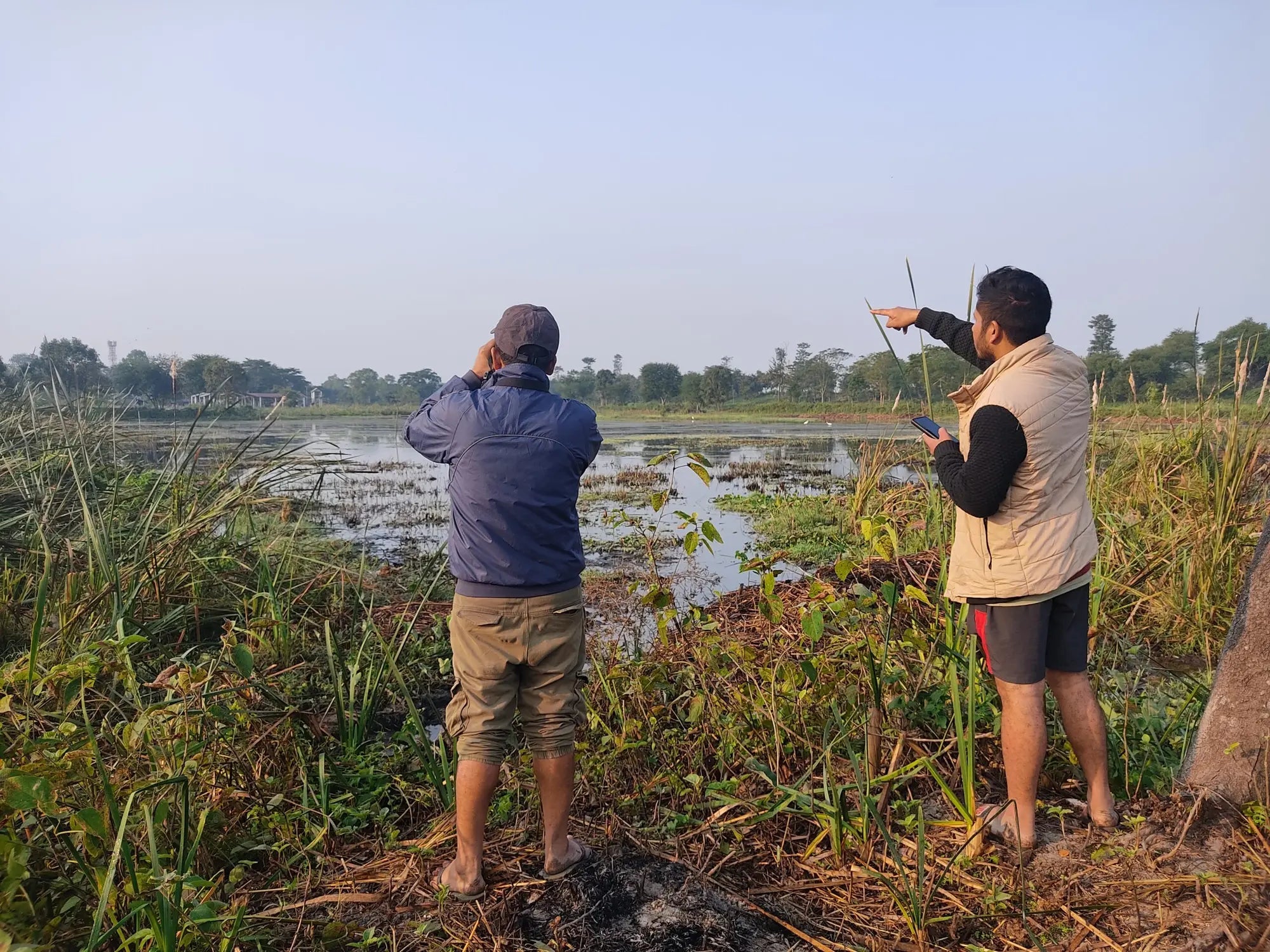 GroundUp fieldwork in a wetland landscape
